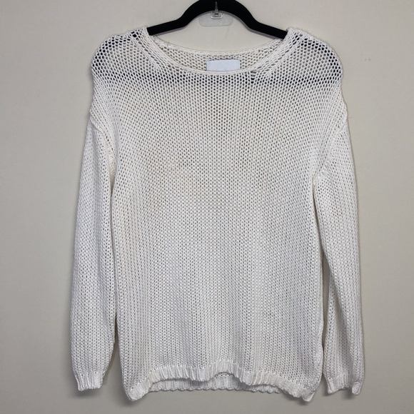 Samsoe & Samsoe Chub LS Sweater Knit White Size Small - Picture 2 of 8